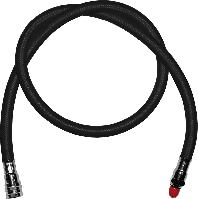 Saekodive Low Pressure Braided Diving Hose - 27" or 36" Flexible Braided Hose - 500PSI for Scuba Diving 2nd Stage Regulator and Octopus (Black/27") - Image 1